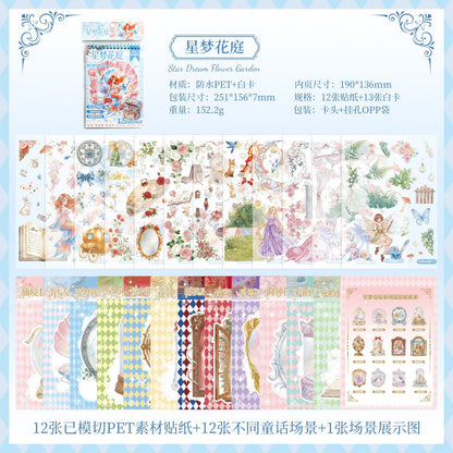 Cute Fairytale Sticker book 25 sheets in Pre-cut Stickers