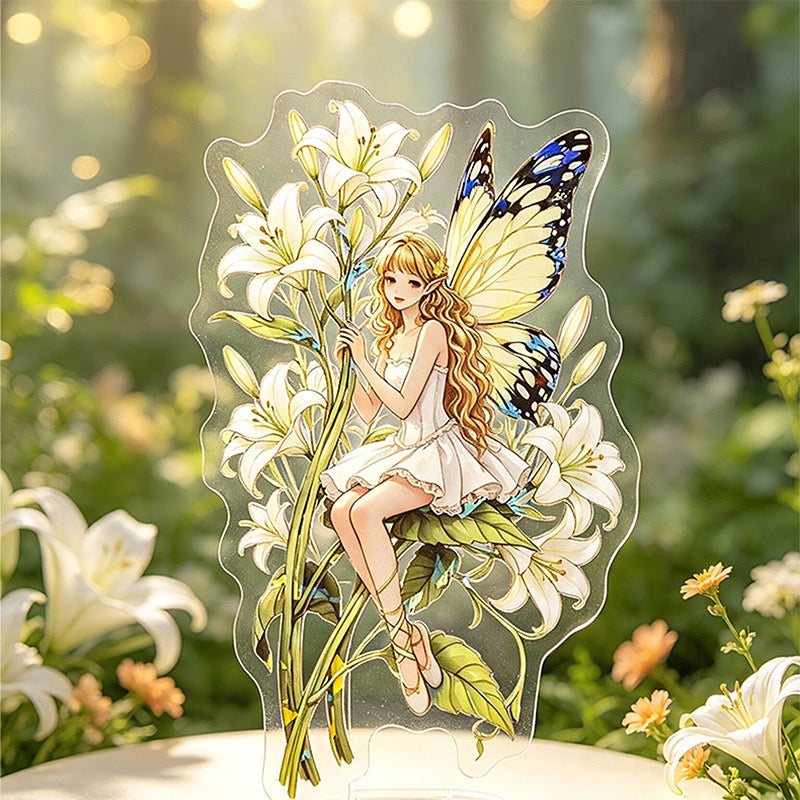 Flower Fairy Shiny Stickers 12pcs in