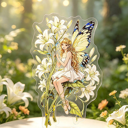 Flower Fairy Shiny Stickers 12pcs in