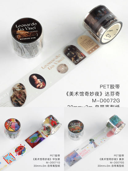 Monthly Box of June- Art. Some Famous Artists' Painting Deco Papers and Stickers & Modern Arts