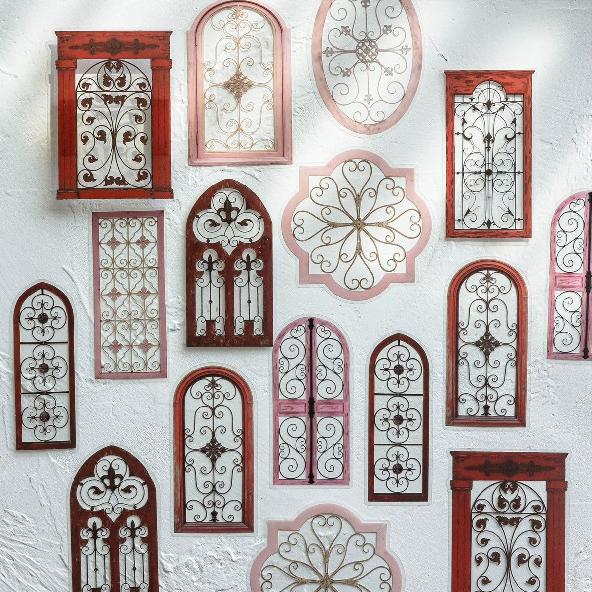 Rusty Window 20pcs Large Sized PET Window Stickers