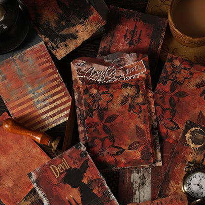 "Rust Seal" 10pcs Vintage Background Stickers