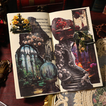 "Rose Palace" 20pcs Fantasy Retro Deco Papers for Journal Background