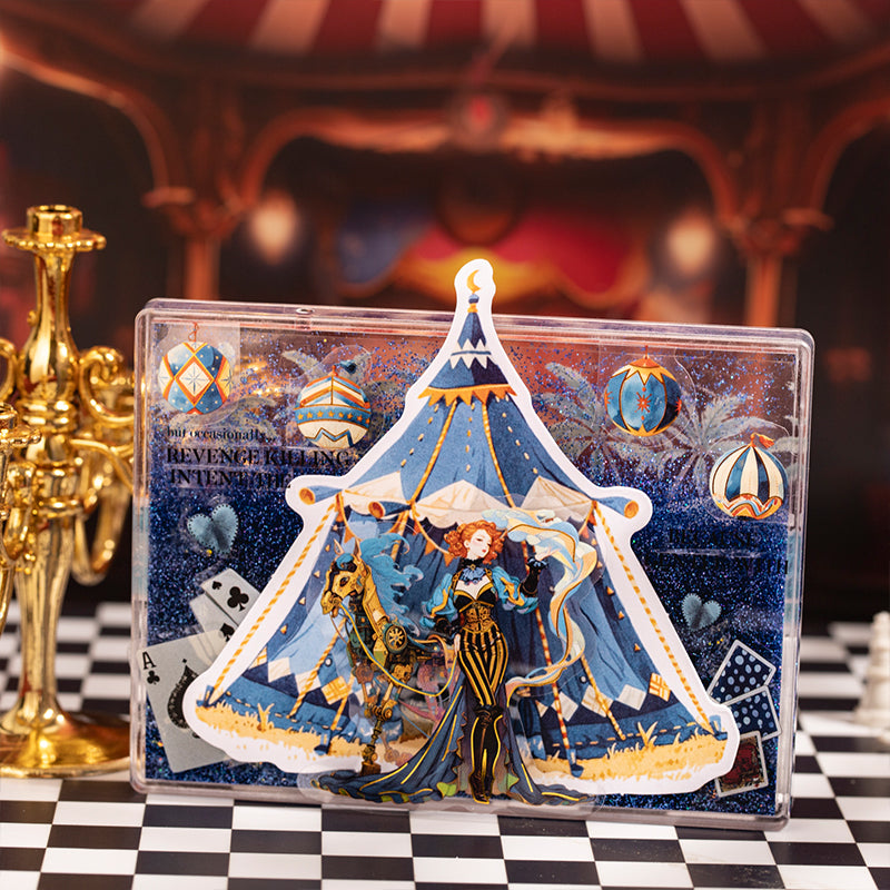 "Wonderful Night" Circus Themed Journal Stickers
