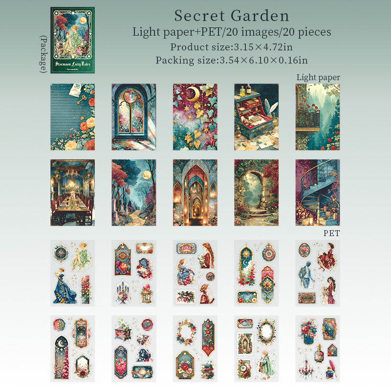 "Star Moon Fairytale" Sticker Books 20 Sheets