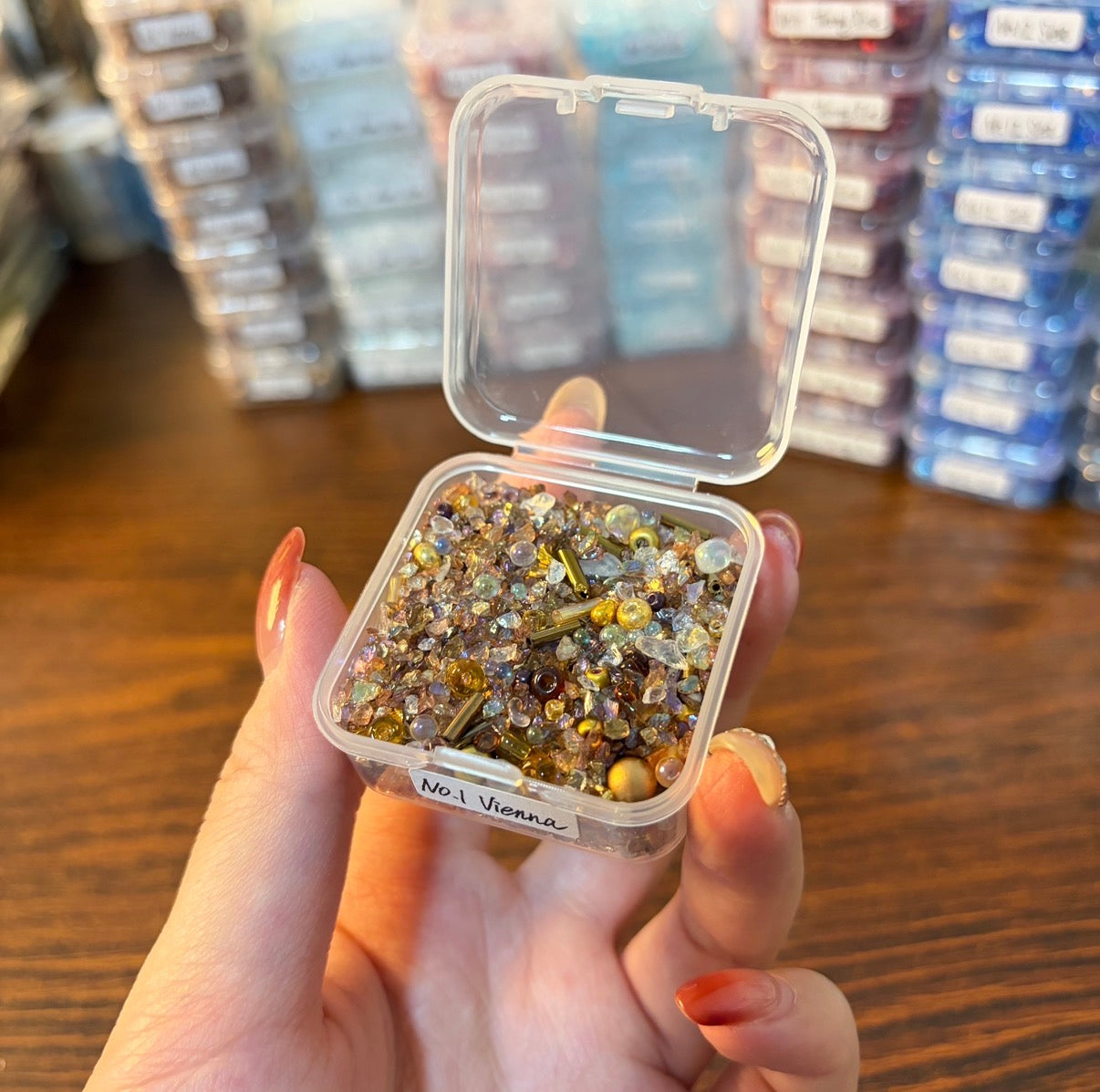 Assorted Glass Chip Beads, Resin Shaker & Journal Embellishments