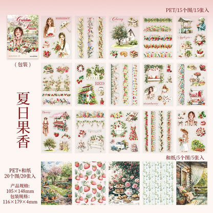 Garden Prelude Seasonal Sticker Books 20pcs in