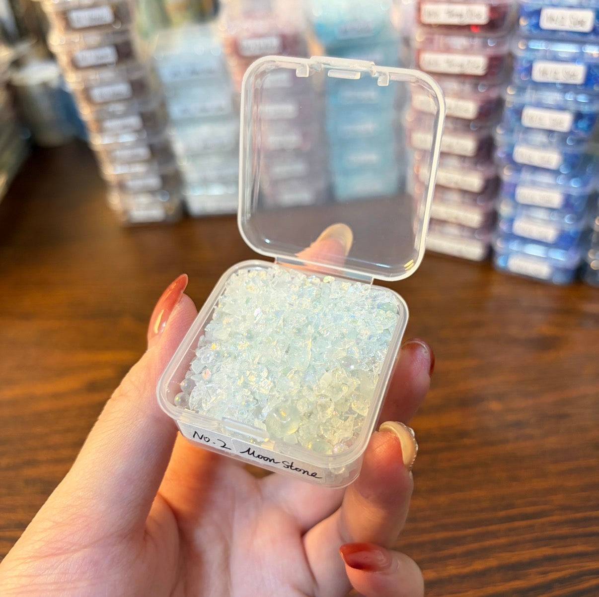Assorted Glass Chip Beads, Resin Shaker & Journal Embellishments