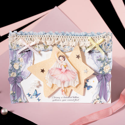 Ballet Dream 15pcs Cute Ballerina Sticker Set PET Stickers for Scrapbooking