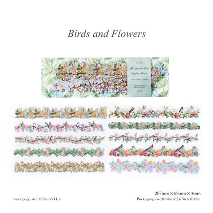 "Mountain Wild Flowers" 20pcs Long Strip Stickers