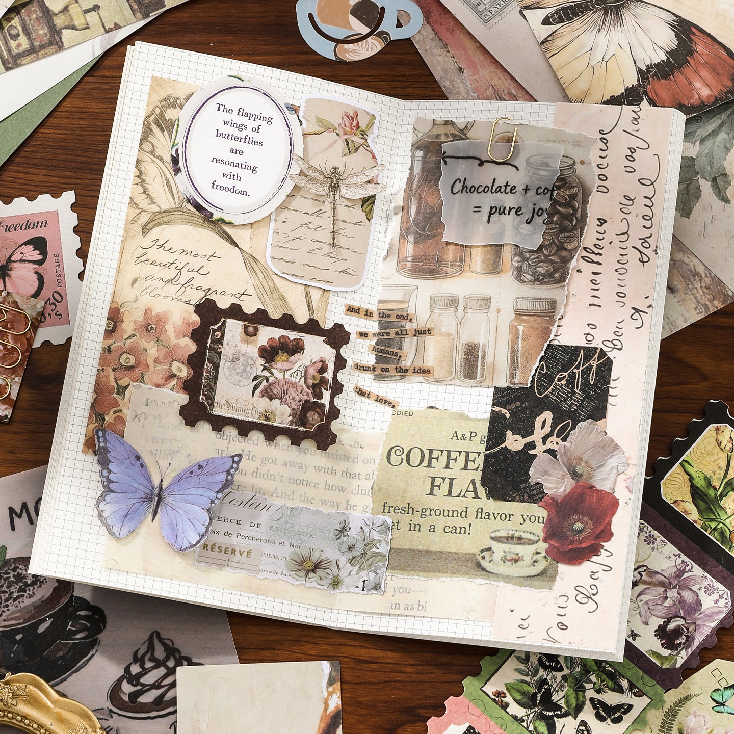 "Time Silhouette" Journal Supplies Pack for Starters