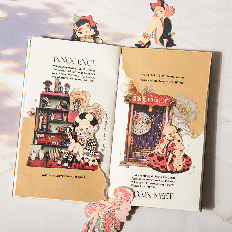 "Chestnut's Outfit" 15pcs Cute Dolls PET Stickers