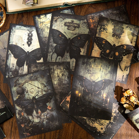 Mysterious Attraction 20pcs Goth Witchy Halloween Themed Deco Papers