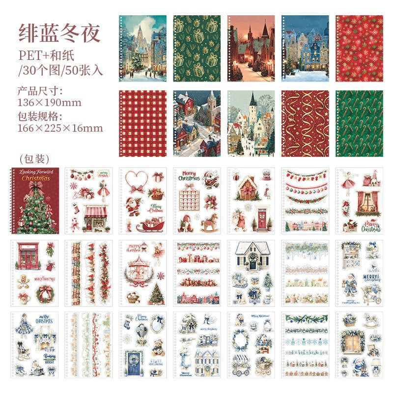 Looking Forward Christmas Sticker Books 50 sheets in