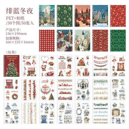 Looking Forward Christmas Sticker Books 50 sheets in