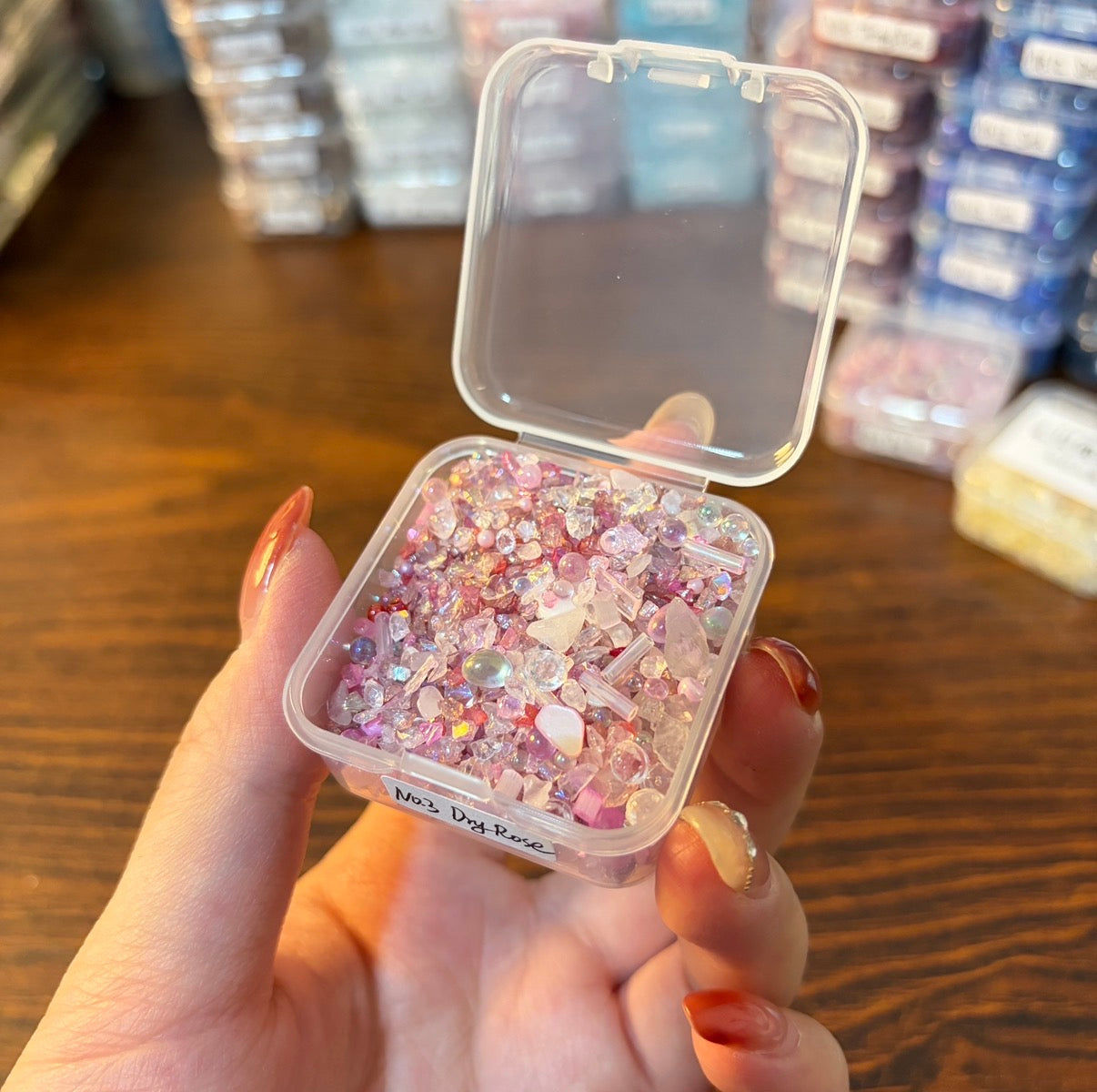 Assorted Glass Chip Beads, Resin Shaker & Journal Embellishments