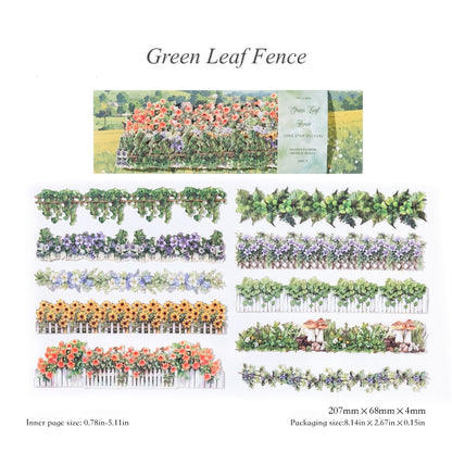 "Mountain Wild Flowers" 20pcs Long Strip Stickers