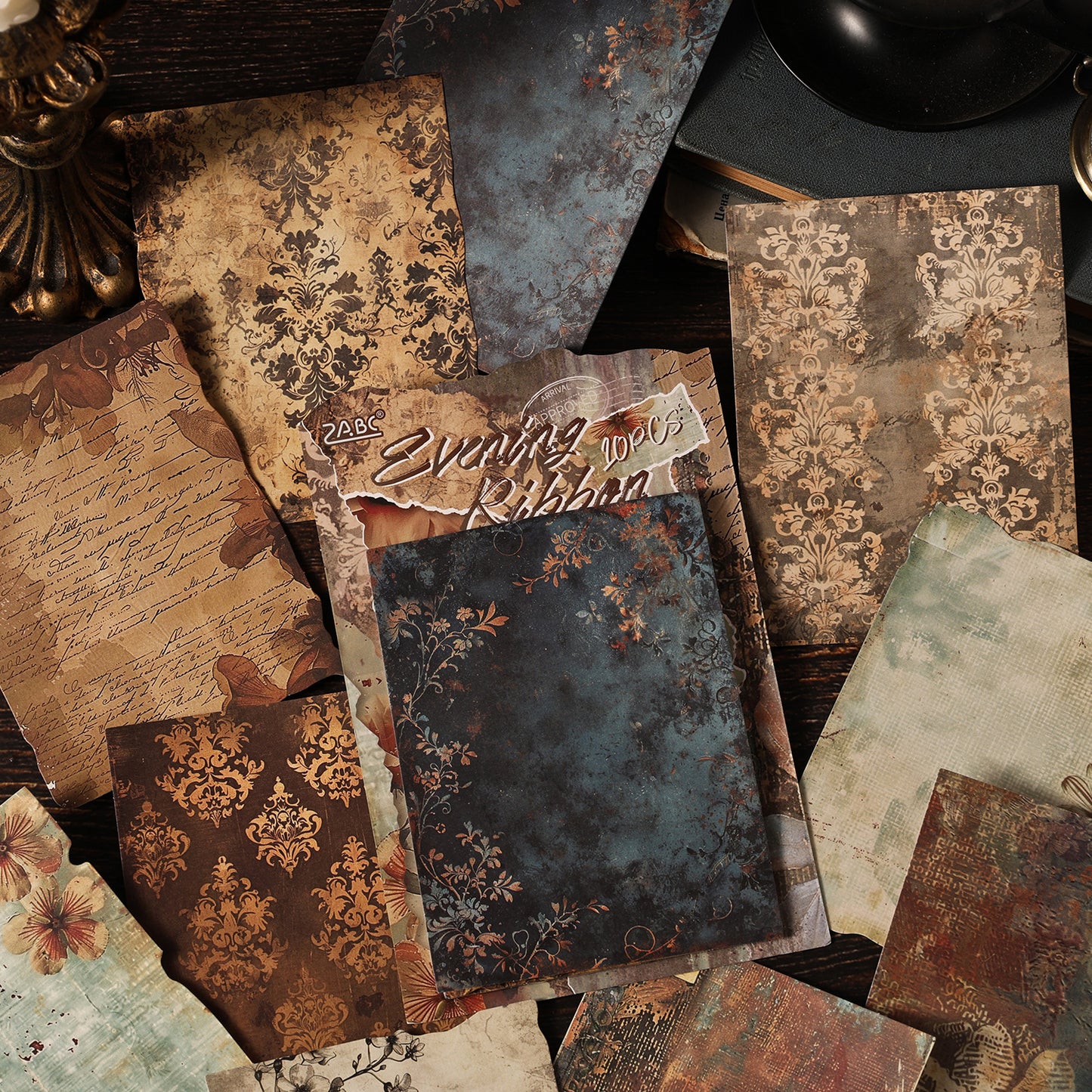 "Rust Seal" 10pcs Vintage Background Stickers