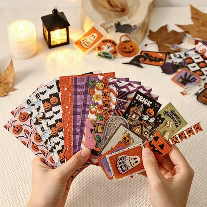 Knitting Style Halloween Sticker Pack 100pcs in PET Stickers and Deco Papers