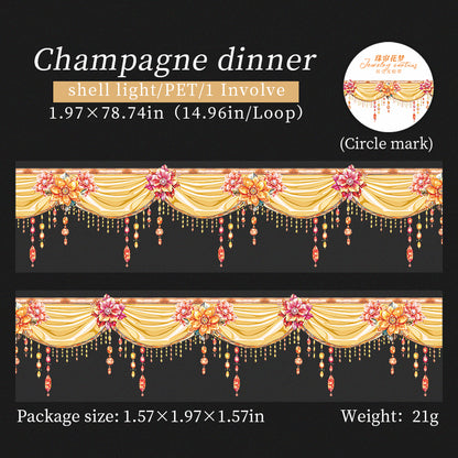 "Jewelry Curtains" Shiny PET Tapes