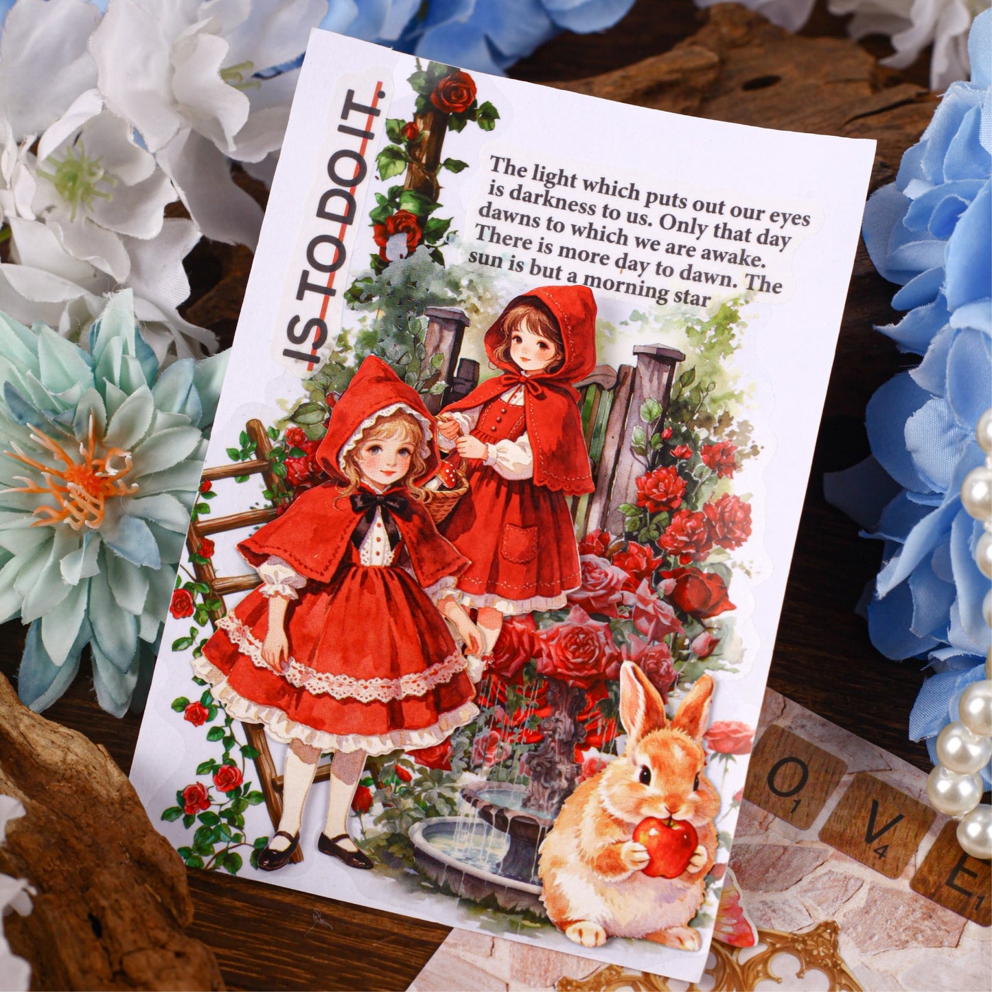 Fairy Ballads 10pcs Thin Cardboard Stickers Princess Stickers for Scrapbooking