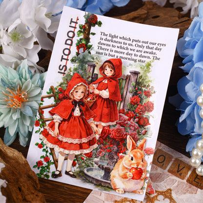 Fairy Ballads 10pcs Thin Cardboard Stickers Princess Stickers for Scrapbooking