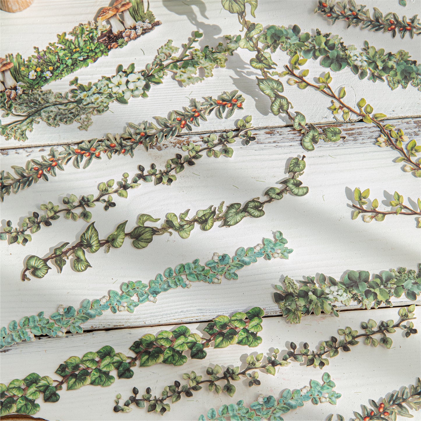 "Mountain Wild Flowers" 20pcs Long Strip Stickers
