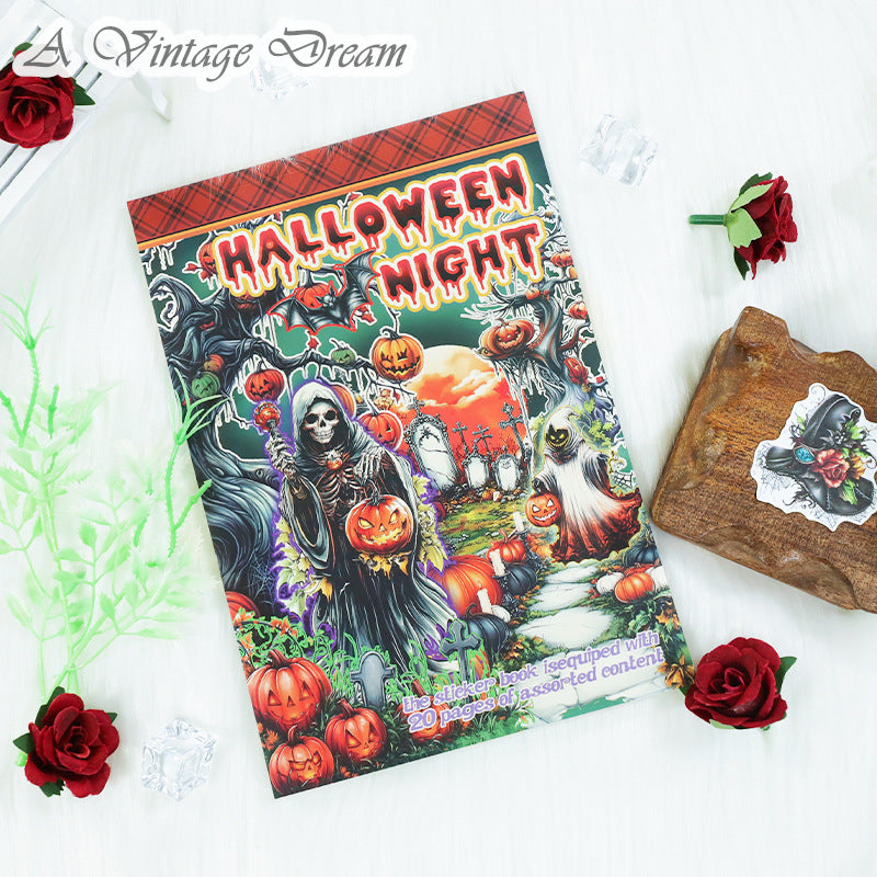 (15.Sept) 20 Sheets of Halloween Sticker Book plus Mexican Day of the Dead Sticker Book