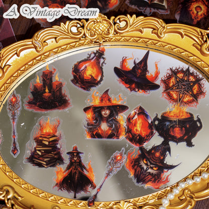 "Magical Fantasy" 40pcs Witchy Vibe PET Stickers
