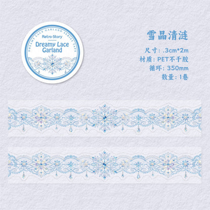 Dreamy Lace Garland PET Tape Pre-cut