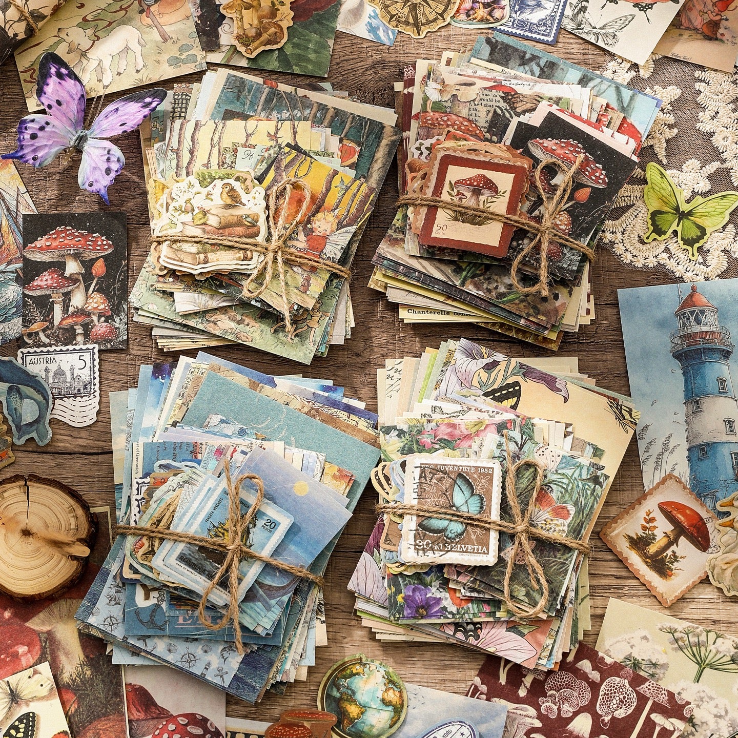 100pcs Deco Paper Bundle in 4 Different Themes