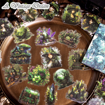 "Magical Fantasy" 40pcs Witchy Vibe PET Stickers