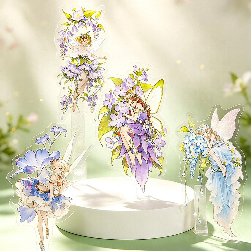 Flower Fairy Shiny Stickers 12pcs in