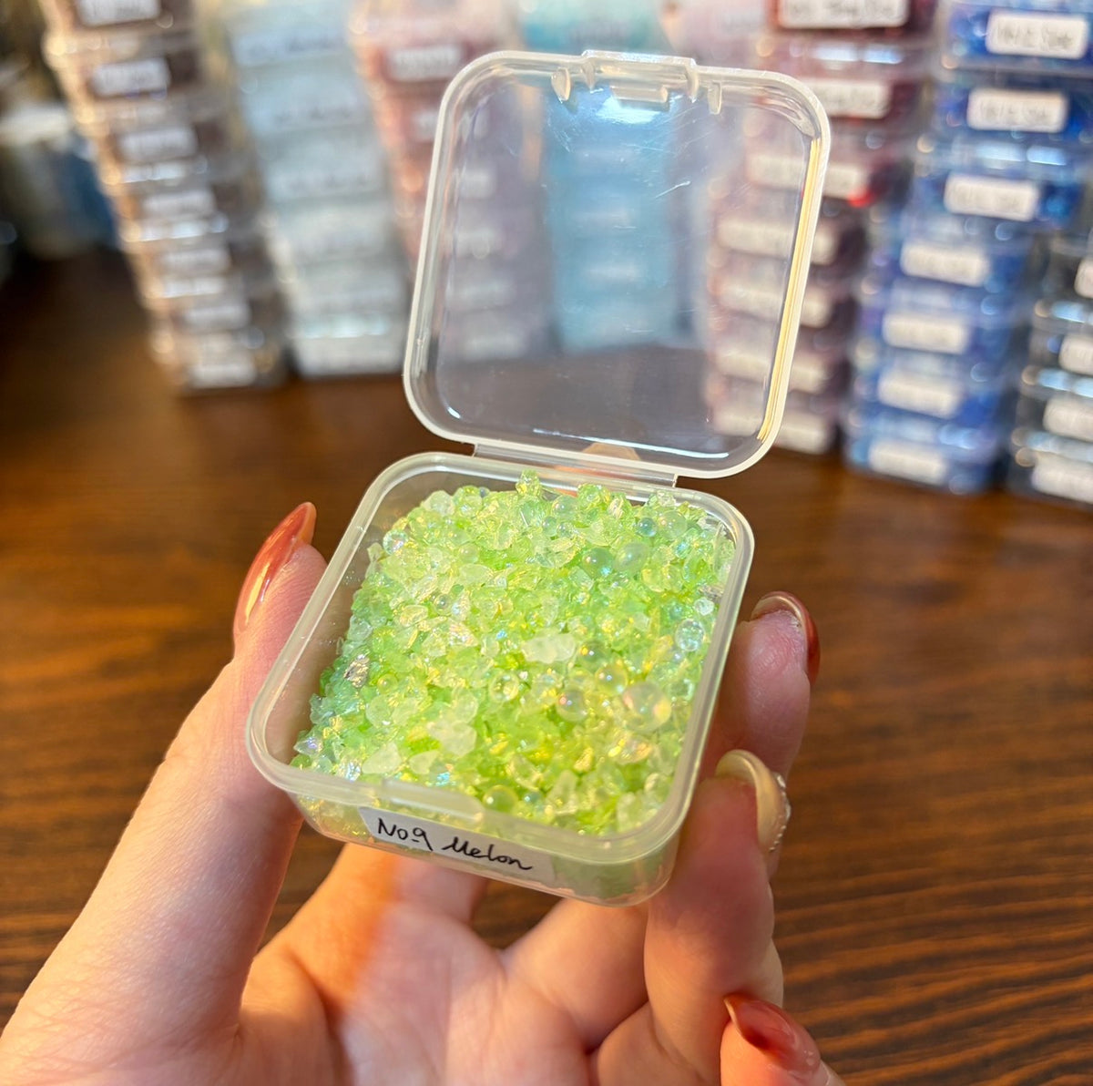 Assorted Glass Chip Beads, Resin Shaker & Journal Embellishments