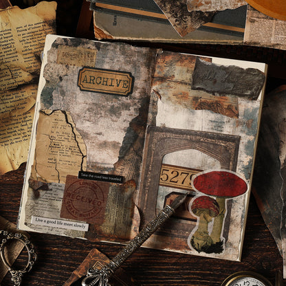 "Rust Seal" 10pcs Vintage Background Stickers