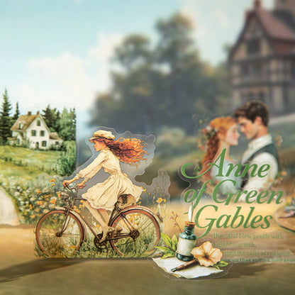 "Literary Story" 20pcs PET Stickers Decorative Stickers