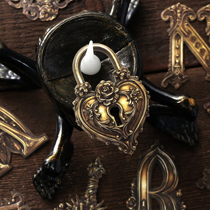 "Gothic Grimoire" 15pcs Embossed Cardboard for Journaling Decoration