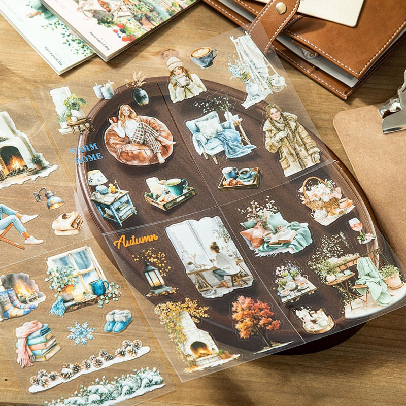 Garden Prelude Seasonal Sticker Books 20pcs in