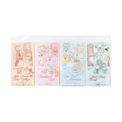 Golden Lined Cute Stickers 20pcs in