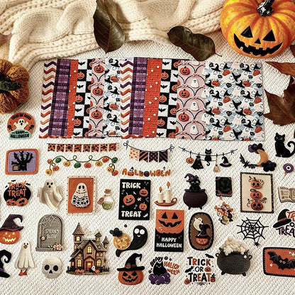Knitting Style Halloween Sticker Pack 100pcs in PET Stickers and Deco Papers