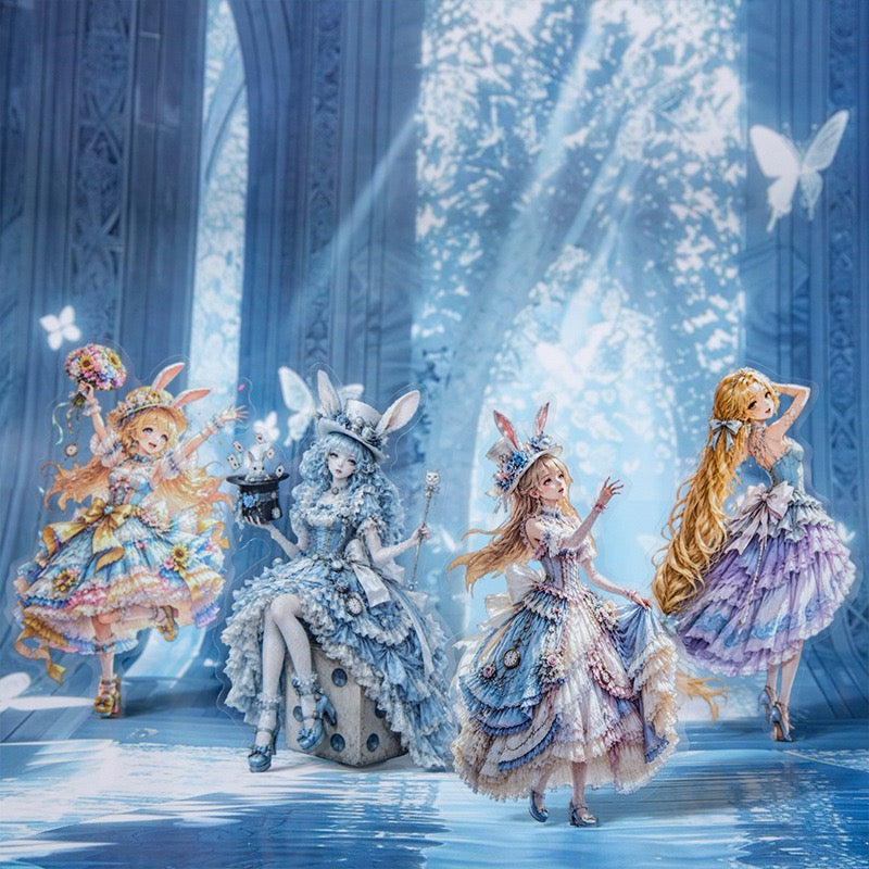 Princess Fairy Tales Large Sized PET Stickers for Journaling