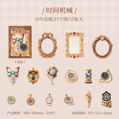 Dream & Alice 15pcs Wonderland Themed Stickers