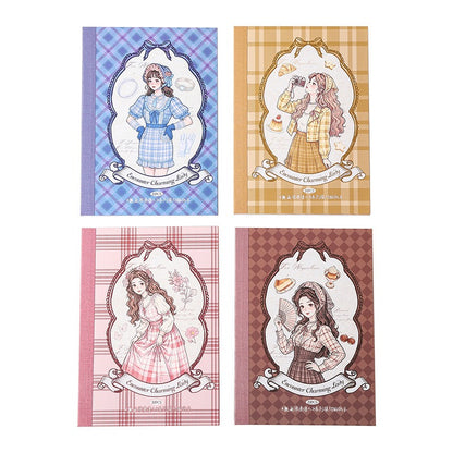 Encounter Charming Lady Sticker Books Pre-cut Washi and PET Stickers