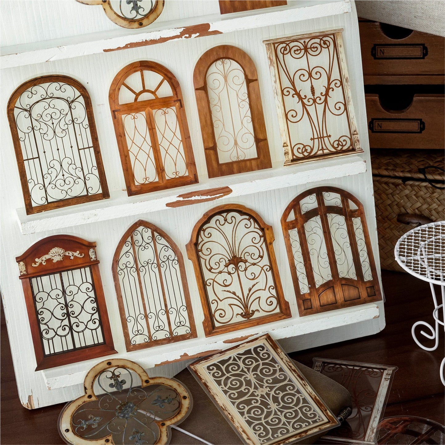 Rusty Window 20pcs Large Sized PET Window Stickers