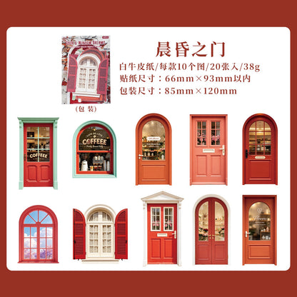 Door & Window Dreams 20pcs Cardboard Stickers