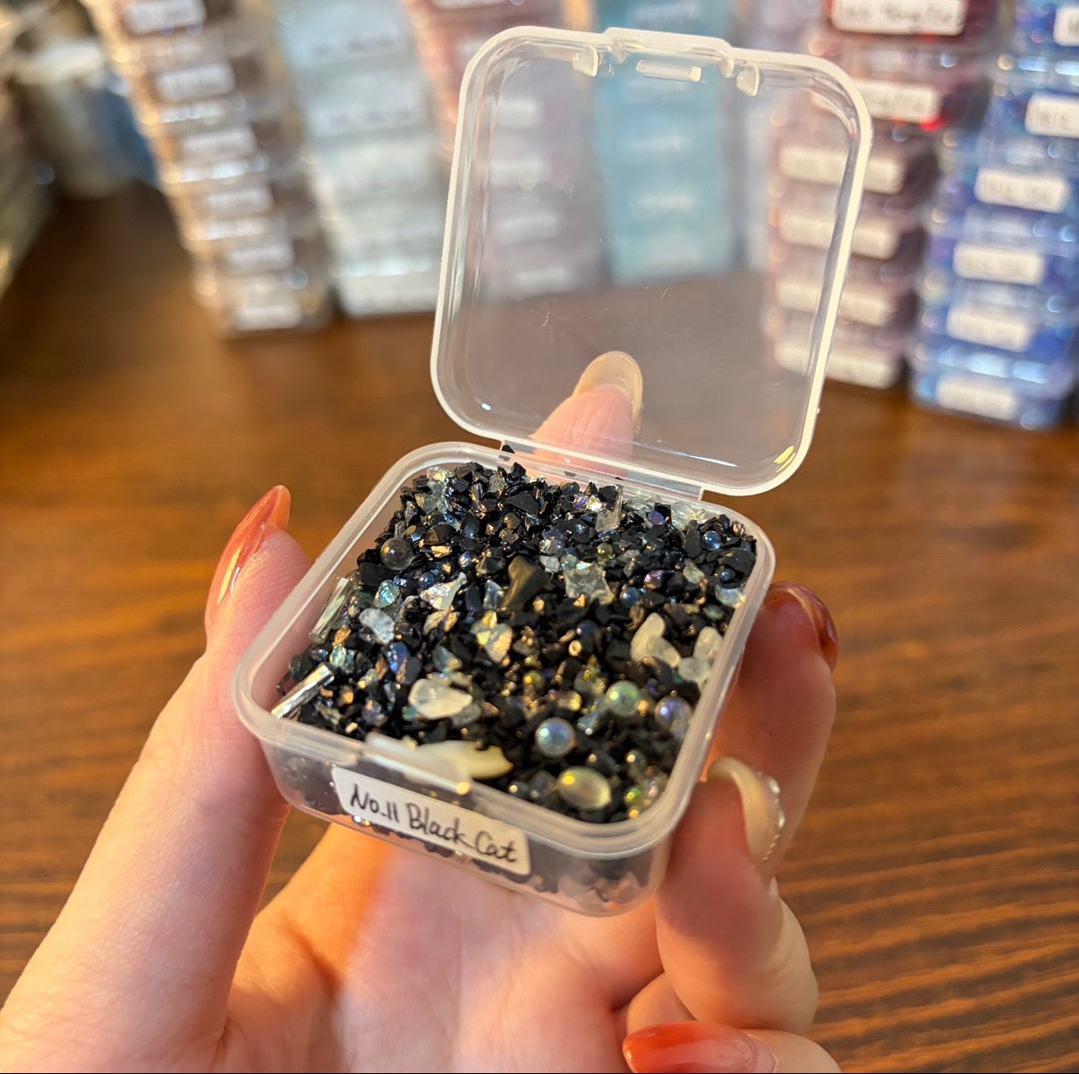 Assorted Glass Chip Beads, Resin Shaker & Journal Embellishments