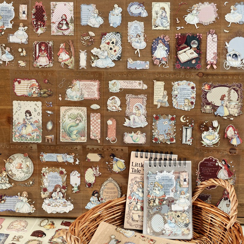 Little Fairytale World 48pcs Pre-cut Cute Sticker Book