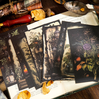 Mysterious Attraction 20pcs Goth Witchy Halloween Themed Deco Papers