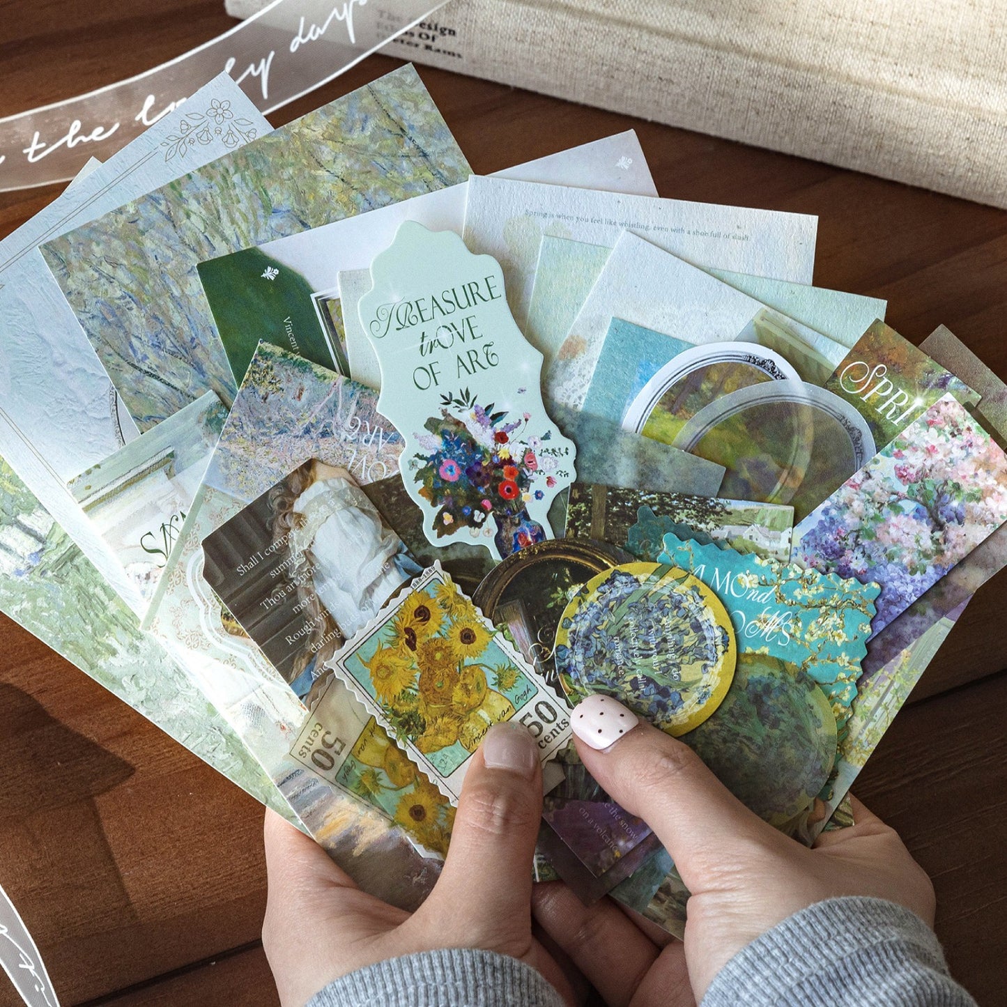 Large Multi-Material Deco Paper Pack 35 Sheets in