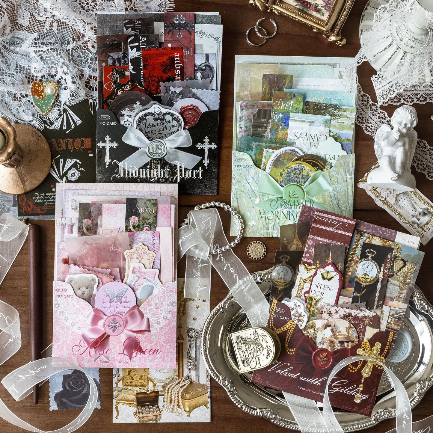 Large Multi-Material Deco Paper Pack 35 Sheets in